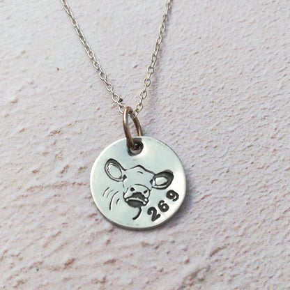 Vegan 269 Cow Necklace