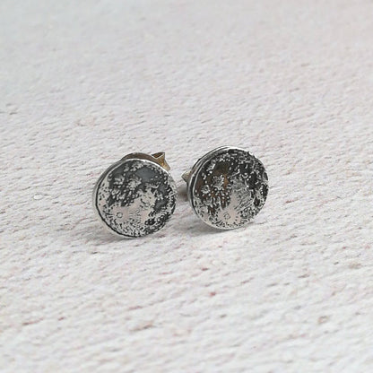 Full Moon Sterling Earrings