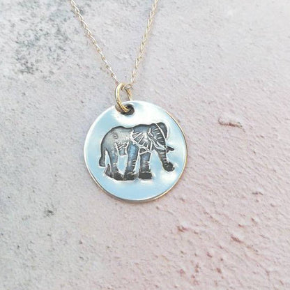 Elephant Sterling Silver Necklace