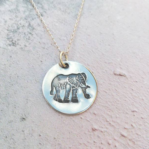 Elephant Sterling Silver Necklace