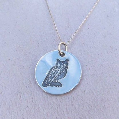 Owl Sterling Silver Necklace