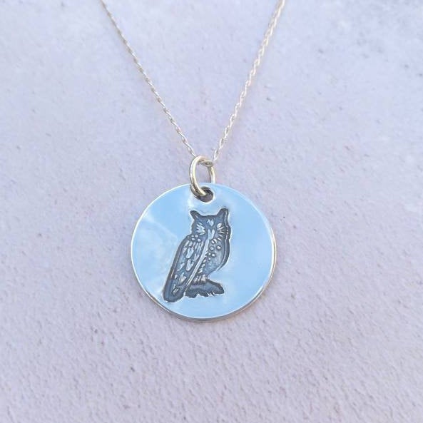 Owl Sterling Silver Necklace