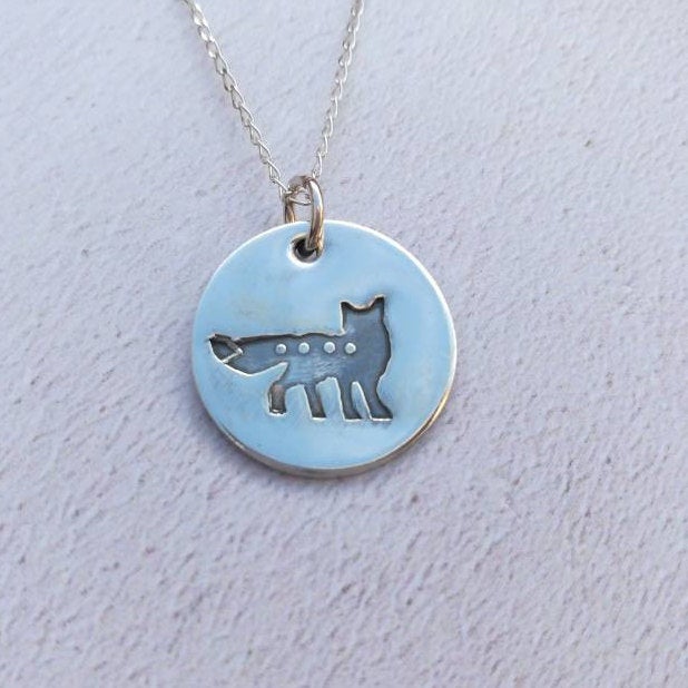 Fox Sterling Silver Necklace