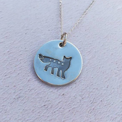 Fox Sterling Silver Necklace
