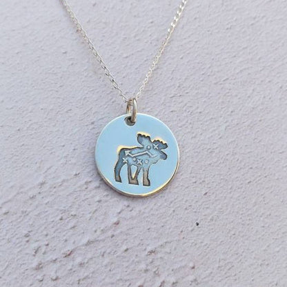 Moose Sterling Silver Necklace