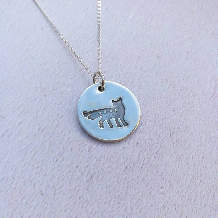Fox Sterling Silver Necklace