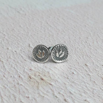 Lotus Stud Earrings