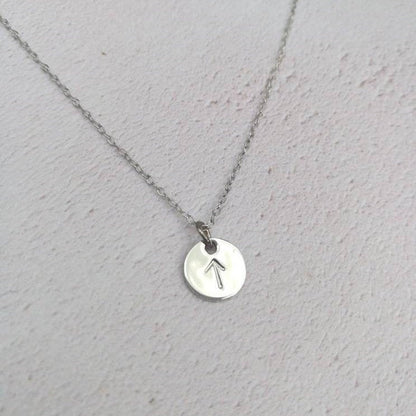 Personalised Viking Rune Initial Necklace