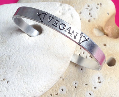Vegan Bull Motto Bracelet